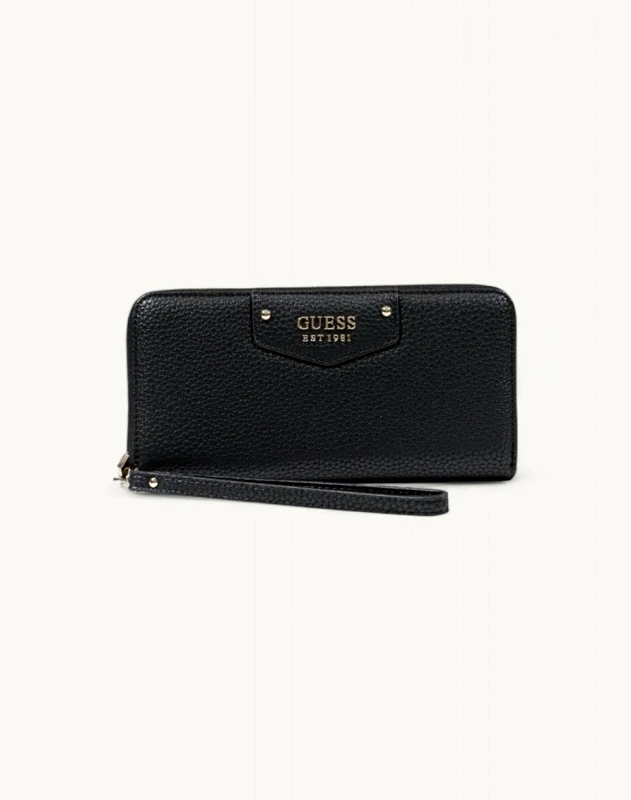 GUESS GUESS ECO BRENTON SLG LRG ZIP AROUND ΠΟΡΤΟΦΟΛΙ ΓΥΝΑΙΚΕΙΟ SWVG8390146-BLA Black