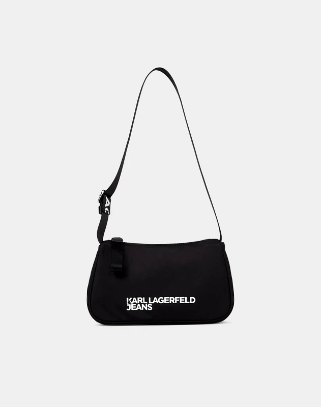 KARL LAGERFELD JEANS KARL LAGERFELD JEANS KLJ ESSENTIAL NYLON SHB (Διαστάσεις: 25 x 14 x 5.5εκ.) A1W30235-999 Black