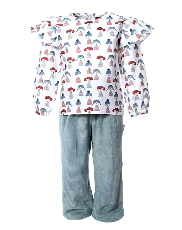 MATOU MATOU ΣΕΤ ΠΑΝΤΕΛΟΝΙ ΠΑΙΔΙΚΟ GIRL 2W24-MF2120-MINT MintGreen