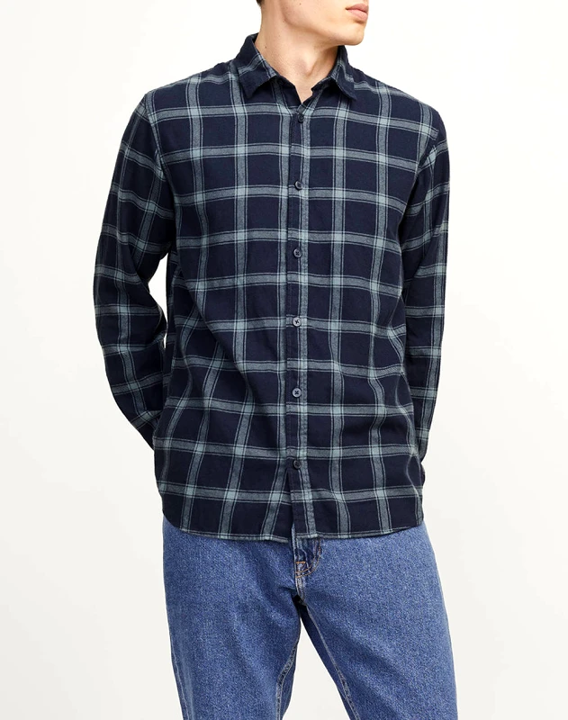 JJ REBEL JJ REBEL JREBREBEL SHIRT LS 12264386-Navy Blazer NavyBlue