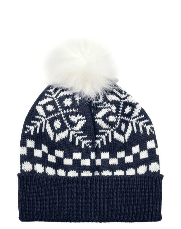 VERO MODA VERO MODA VMSNOWFLAKE PATTERN BEANIE XMAS 10272235-Navy Blazer NavyBlue