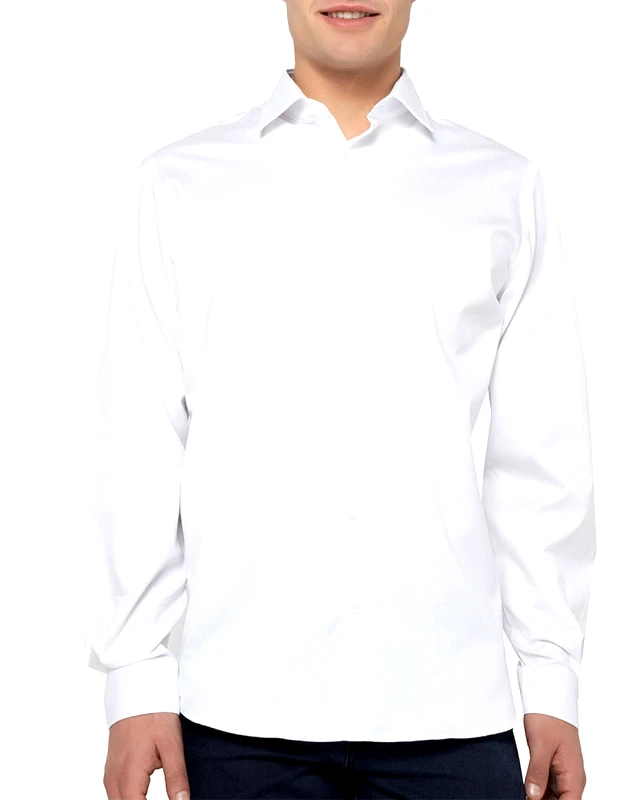 THE BOSTONIANS BOSTONIANS ΠΟΥΚΑΜΙΣΟ TWILL CUSTOM FIT 3AMP2143-B001 White