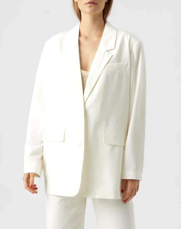 VERO MODA VERO MODA VMTIKKIZELDA LS BLAZER 10283105-Snow White White