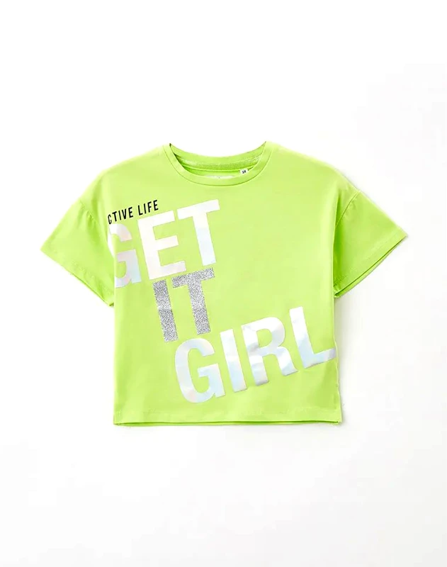 ORIGINAL MARINES ORIGINAL MARINES ACTIVE T-SHIRT MM GIRL ΜΠΛΟΥΖΑ ΠΑΙΔΙΚΟ GIRL ORMAPDDP3025F0000000-LIME Lime