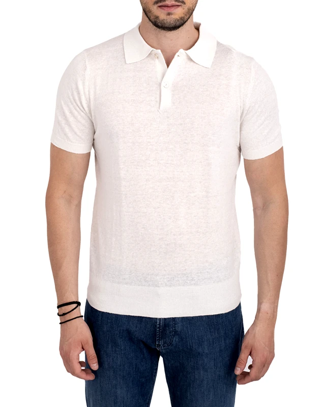 CONTE OF FLORENCE CONTE OF FLORENCE POLO ARUBA 6550044U-1 White