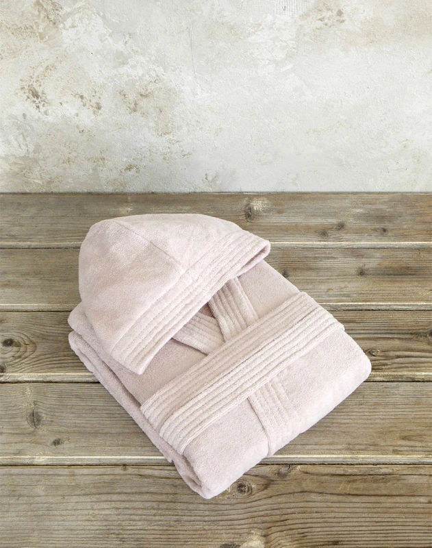 NIMA HOME NIMA Μπουρνούζι με κουκούλα Zen - Medium - Powder Pink N32508