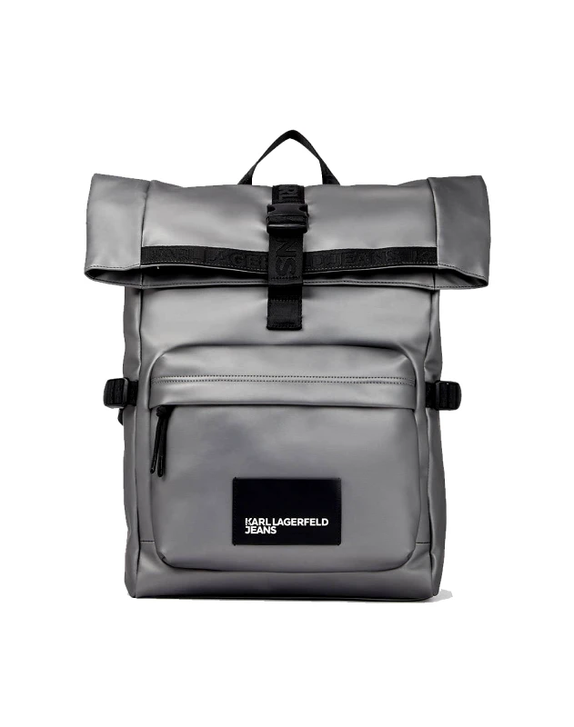 KARL LAGERFELD JEANS KARL LAGERFELD JEANS KLJ ROLL TOP BACKPACK (Διαστάσεις: 31 x 48 x 9.5εκ.) A1M30308-979 Gray