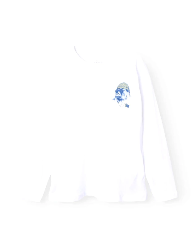 NAME IT NAME IT NKMVAGNO LS LOOSE TOP 13224968-Bright WhiteGorilla OffWhite
