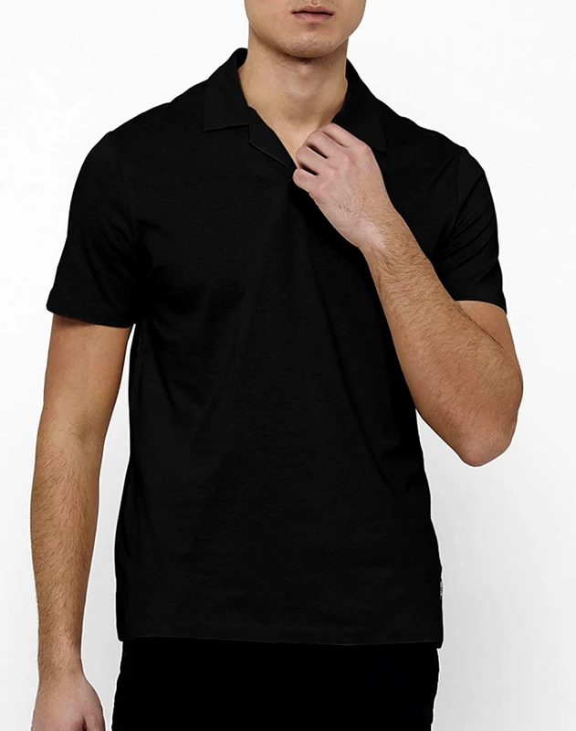 ONLY&SONS ONLY&SONS ONSABRAHAM REG SS RESORT POLO CS 22019294-BLACK Black