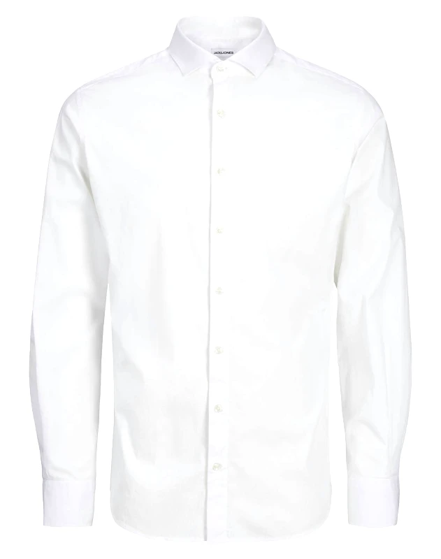 JACK&JONES JACK&JONES JJEAXEL STRETCH SHIRT LS NOOS JNR 12269870-WHITE White