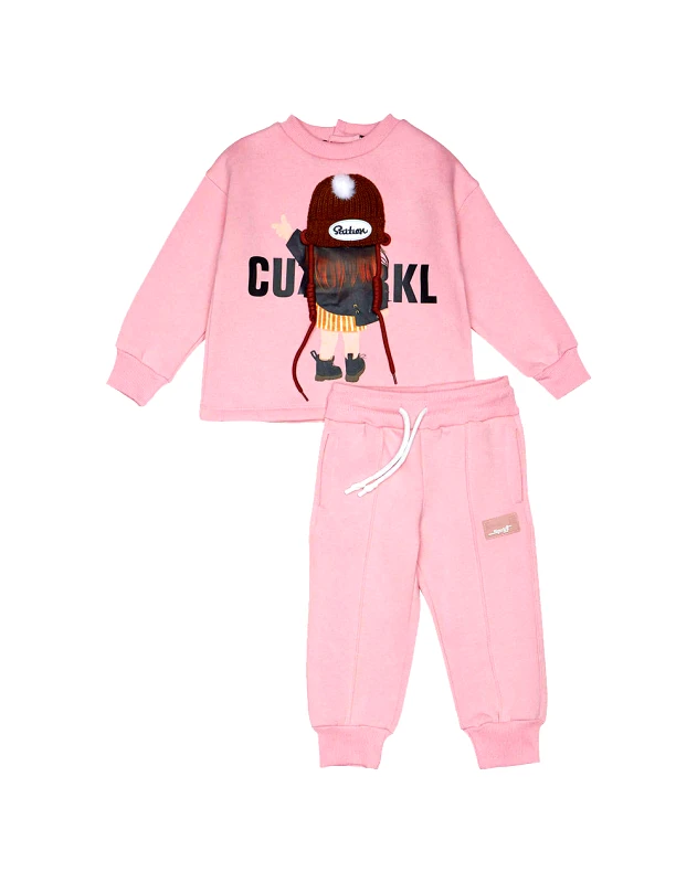 SPRINT SPRINT SET BABY GIRL 242-2050-S800 Pink