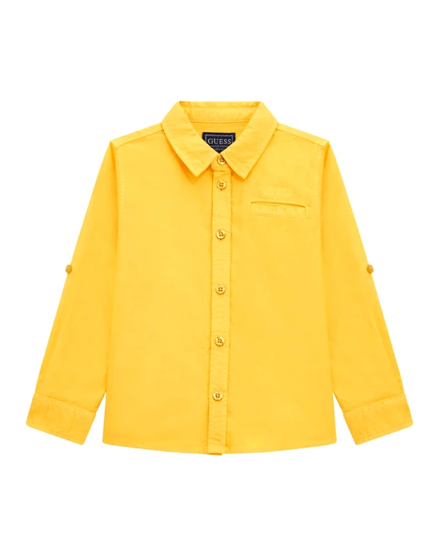 GUESS GUESS GMT DYE OXFORD ADJ. SHIRT_CERE ΠΟΥΚΑΜΙΣΟ ΠΑΙΔΙΚΟ BOY N5RH01W9CL1-G2Q1 Yellow