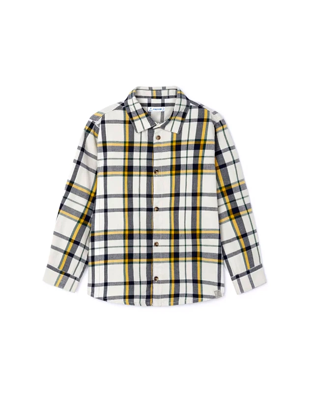 MAYORAL MAYORAL Πουκαμισο μακρυμανικο καρο 04115-89 Yellow