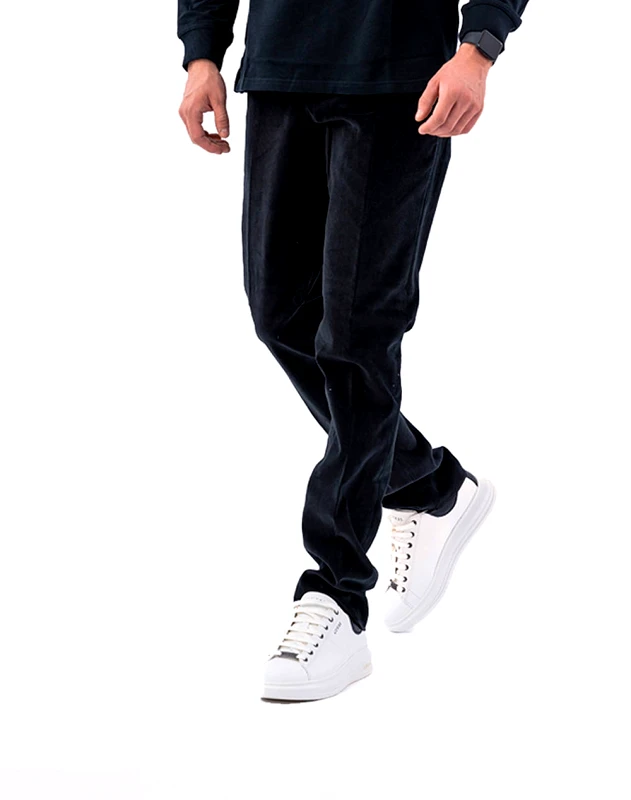 LEXTON LEXTON CHINO PANTS 09.32.CO-BLACK Black