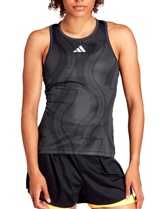 ADIDAS ADIDAS CLUB GRAPH TANK IT6574-GREY DarkGray