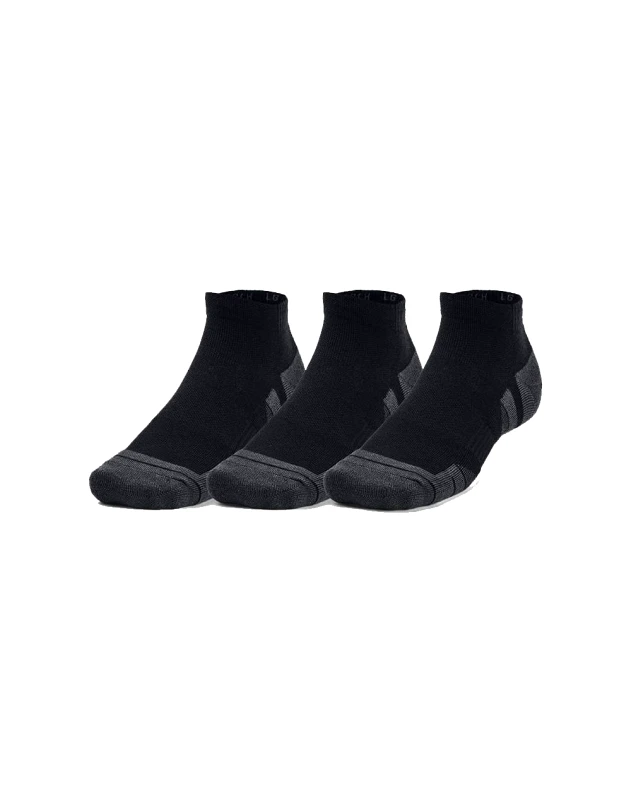 UNDER ARMOUR UNDER ARMOUR Unisex UA Performance Tech 3-Pack Low Cut Socks 1379504-7171 Black