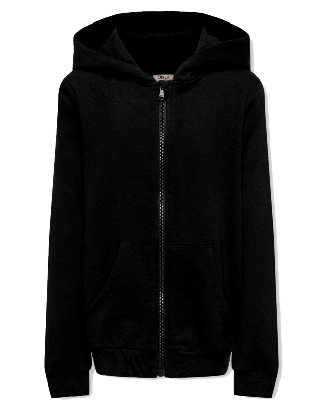 ONLY ONLY KOGMARIAN ZIP HOOD SWT 15311917-BLACK Black