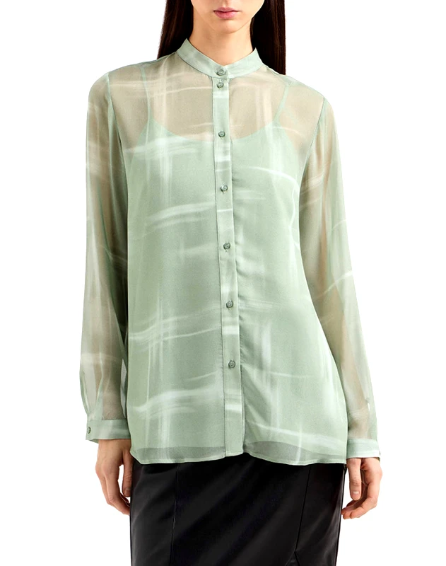 ARMANI EXCHANGE ARMANI EXCHANGE SHIRT XW000570AF12051-F7037 MintGreen