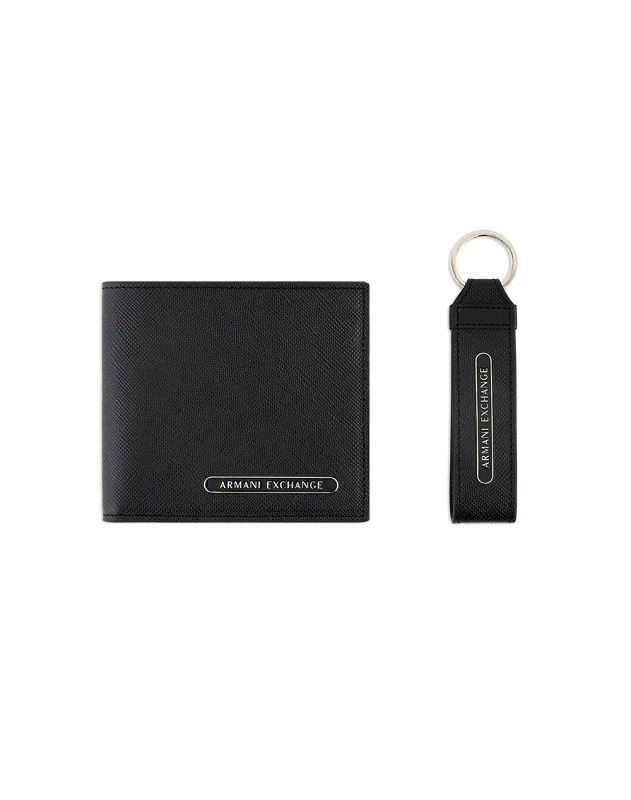 ARMANI EXCHANGE ARMANI EXCHANGE SMALL LEATHER GOODS SET XM001275AF12702-UC001 Black