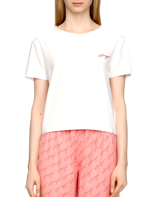 HUGO HUGO NIKKA_T-SHIRT 10257077 01 50534300-102 OffWhite