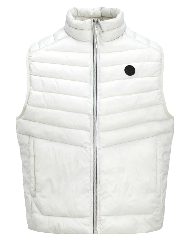 JACK&JONES JACK&JONES JJESPRINT BODYWARMER COLLAR NOOS 12258457-Glacier Gray LightGray