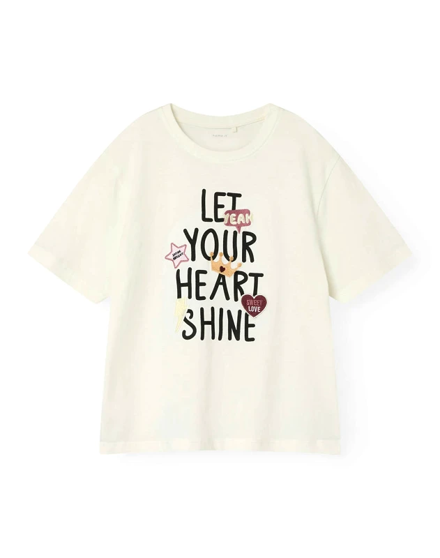 NAME IT NAME IT NKFTACELLE SS NREG TOP PS 13239430-Cloud Dancer OffWhite