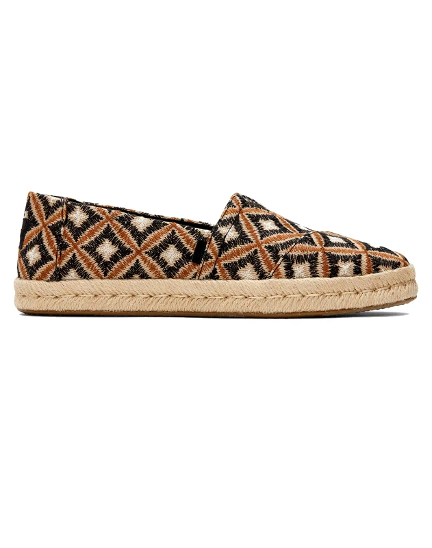 TOMS TOMS BLK GEO WVN WM ALROPE ESP 10020700-BLACK Multi