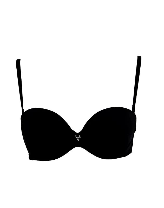 MED MED DIAMOND STRAPLESS D-CUP G20117324904-BLACK. Black