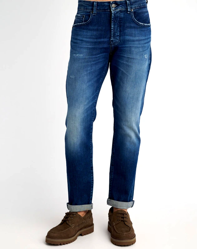 STAFF STAFF Simon Man Pant 98,5%Co 1,5%Ea 5-829.761.S1.053-.00 DenimBlue