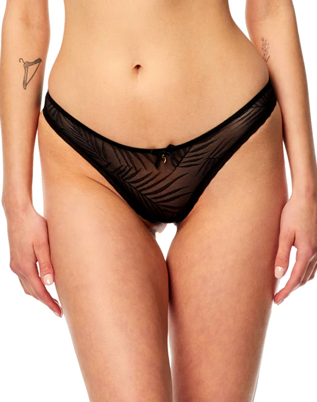 MINERVA MINERVA SLIP RIO LINGR QUEEN 90-80921-145-145 Black