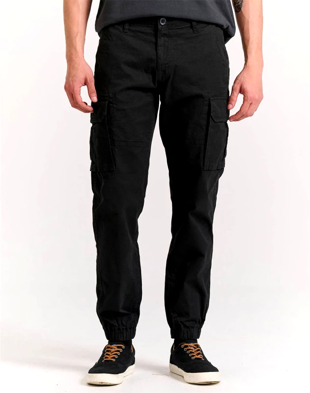 FUNKY BUDDHA FUNKY BUDDHA Ανδρικό Παντελόνι Cargo FBM011-030-02-BLACK Black