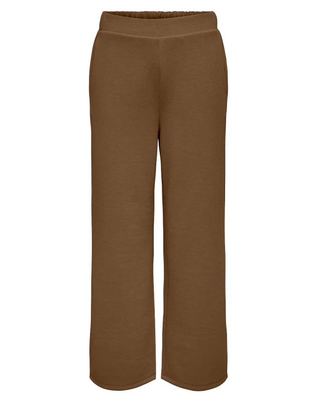 ONLY ONLY ONLALINA LIFE WIDE PANT CC SWT 15326739-Malt Ball Brown