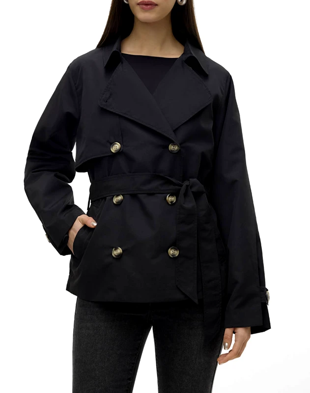 VERO MODA VERO MODA VMZOA TRENCHCOAT NOOS 10301419-BLACK Black