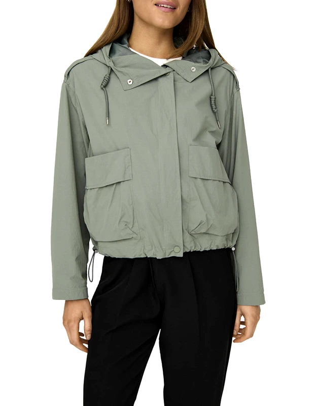 ONLY ONLY ONLMAMBA SHORT PARKA JACKET CC OTW 15308621-Hedge Green Green