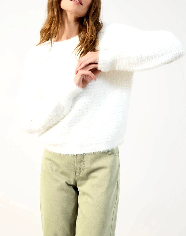 TAIFUN TAIFUN PULLOVER 1/1 SLEEVE 672417-15317-09700 White