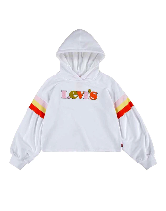 LEVIS LEVIS  FULL SLEEVE HIGH RISE HOOD 3ED500-001 White