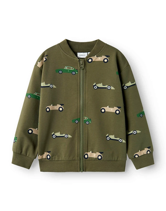 NAME IT NAME IT NMMBRAIS NREG SWEAT CARD UNB 13238890-Dusty Olive Olive