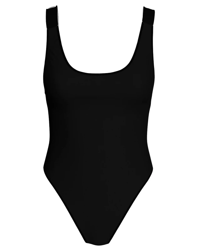 CALVIN KLEIN CALVIN KLEIN JEANS SCOOP BACK ONE PIECE-RP KW0KW01599-BEH Black