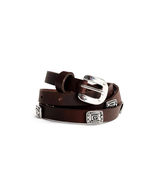 ALE ALE ΖΩΝΗ ΔΕΡΜΑ 8Z22791-KAFE Brown