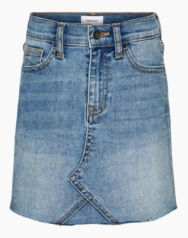 VERO MODA VERO MODA VMCASSY DENIM SKIRT GIRL 10283726-Light Blue Denim DenimBlue