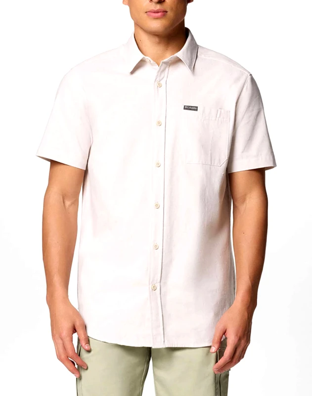 COLUMBIA COLUMBIA Ανδρικό Πουκάμισο Rapid Rivers™ Novelty Short Sleeve CD33-1990801-278 Ecru