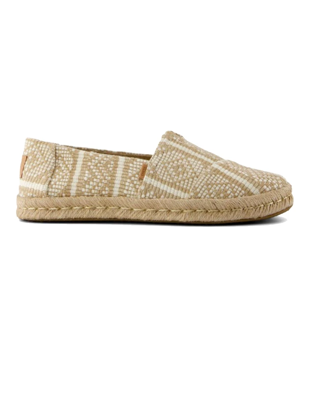 TOMS TOMS OAT DMND GLBL WVN WM ALROPE ESP 10021817-NATURAL Biege