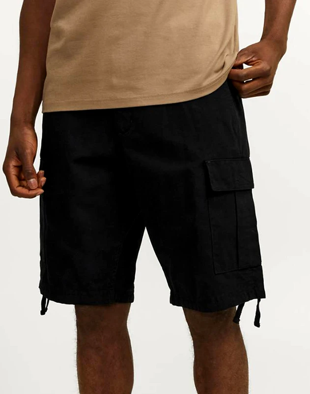JACK&JONES JACK&JONES JPSTCOLE BARKLEY CARGO SHORTS MID SN 12248685-BLACK Black