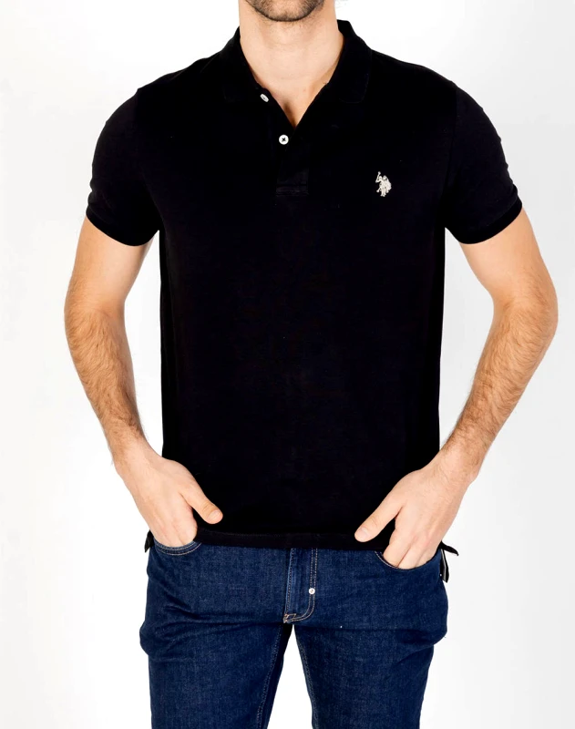 U.S. POLO ASSN. US POLO ASSN KING 000147 EHPD USPA BASIC POLO SS PACK OF 400 ΜΠΛΟΥΖΑ ΑΝΔΡΙΚΟ US41197001P400-199 Black