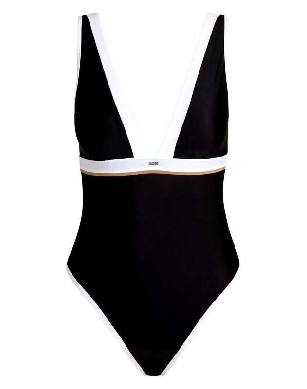BOSS BOSS BOSS CODES SWIMSUIT 10269296 01 50540494-002 Black