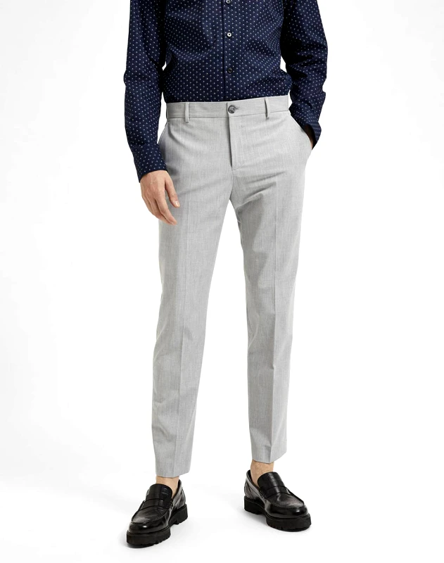 SELECTED SELECTED SLHSLIM-LIAM TRS FLEX NOOS 16087825-Light Grey Melange LightGray