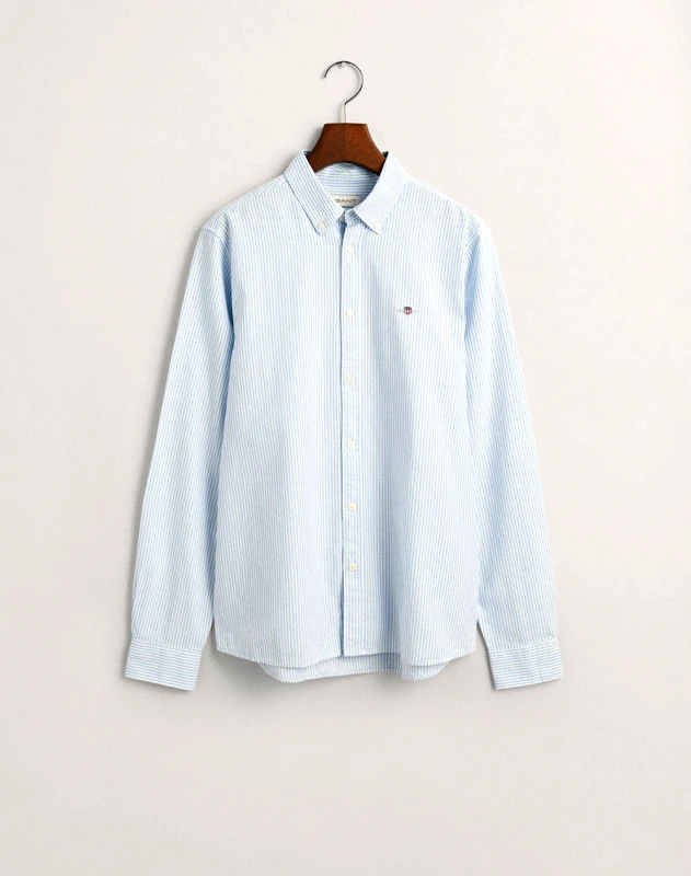 GANT GANT ΠΟΥΚΑΜΙΣΟ ΜΜ OXFORD STRIPED B.D. SHIRT 3G930478-468 LightBlue