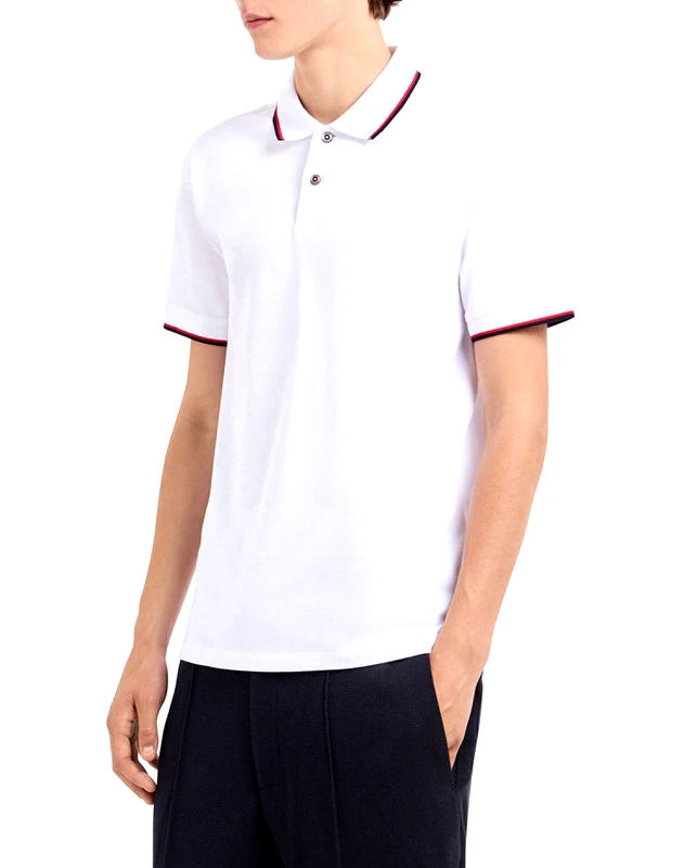 ARMANI EXCHANGE ARMANI EXCHANGE POLO SHIRT 8NZF75Z8M5Z-1100 White
