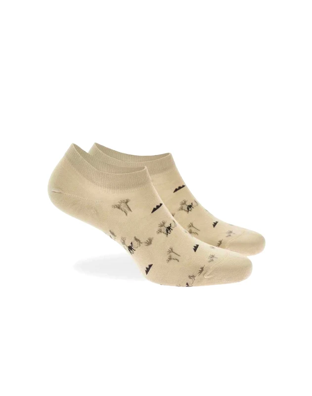 WALK WALK ΑΝΔΡΙΚΕΣ SNEAKER ΚΑΛΤΣΕΣ BAMBOO ΜΕ ΣΧΕΔΙΟ W325-10-19/ΜΠΕΖ ΑΝΟΙΚΤΟ Biege