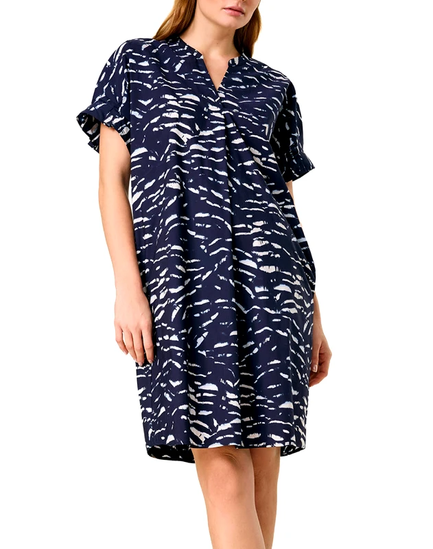 TAIFUN TAIFUN DRESS WOVEN 980976-19023-08922 NavyBlue
